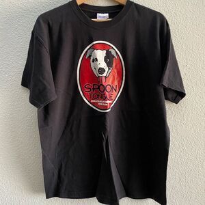 Vintage Spoon Tongue Highlands Hollow Brewhouse Boise Idaho Black T-Shirt Large